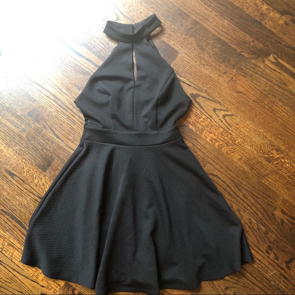 Altar’d State Black Fit and Flare Skater Dress S